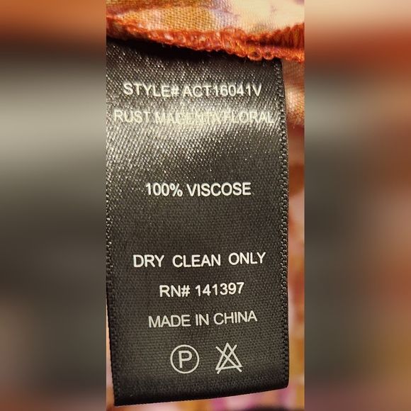 ASTR The LABEL Floral Women's Top - Pink and Orange Small NWT - Picture 7 of 8